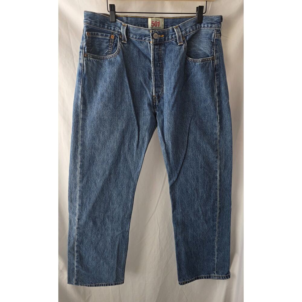 Levi's Men's 501 Button Fly Straight Leg‎ jeans Size 36x29